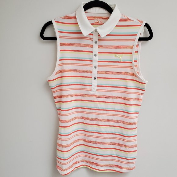 Puma Stripe White Top - Picture 1 of 7